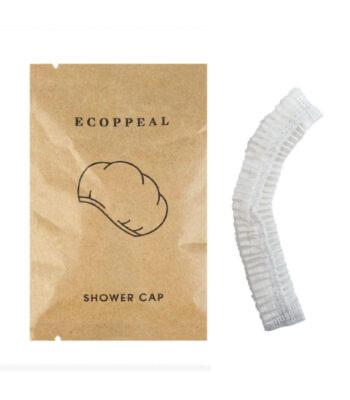 ECOPPEAL duş bonesi, kraft kağıt ambalaj